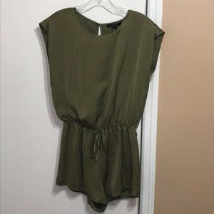 NWT Forever 21 Olive Green Romper